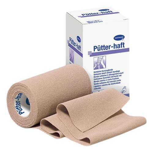 Бинт Putter-haft эластичный короткорастяжимый самофиксирующийся телесного цвета 5 м х 6 см в АСНА
