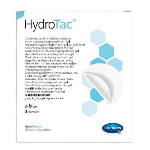 Губчатые повязки Paul Hartmann с гидрогелевым покрытием HydroTac круглые, 6 см 3 шт. в АСНА