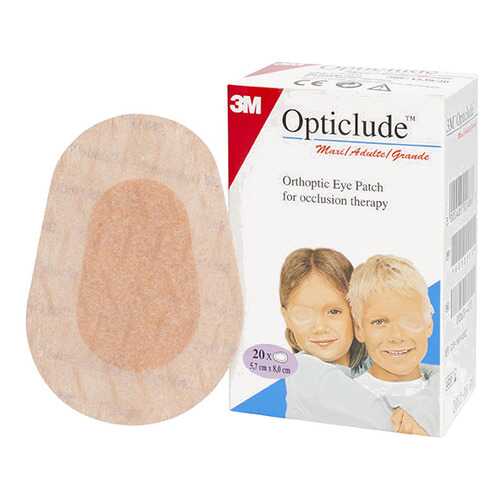 Пластырь 3M Opticlude глазной 5,7 ? 8,0 см бежевый с картинками 100 шт/кор 1539М Maxi в АСНА