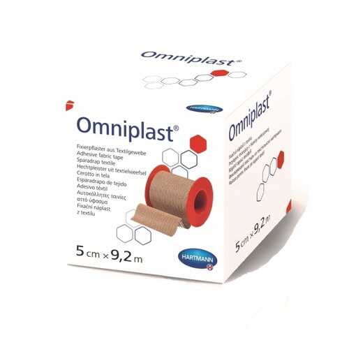 Пластырь Omniplast сильной фиксации из текстильной ткани для повязок и канюль 5 см х 9,2 м в АСНА