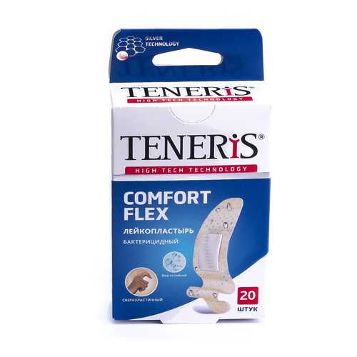 Пластырь Teneris Comfort Flex бактерицидный на полимерной основе 20 шт. в АСНА