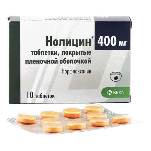 Нолицин таблетки 400 мг 10 шт. в АСНА