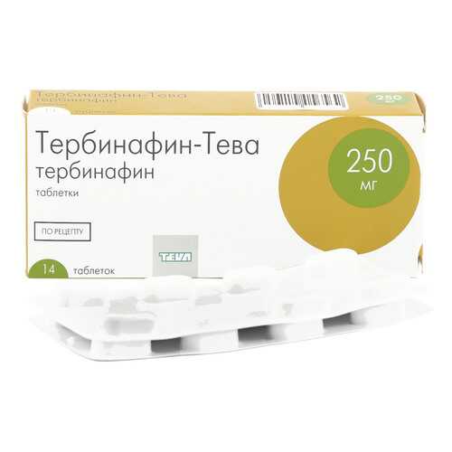 Тербинафин-Тева таблетки 250 мг 14 шт. в АСНА