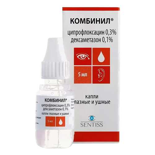 Комбинил капли глазн/уш.фл.-кап.5 мл в АСНА