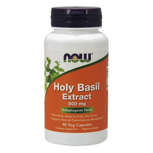 Для нервной системы NOW Holy Basil Extract 500 мг 90 капсул в АСНА