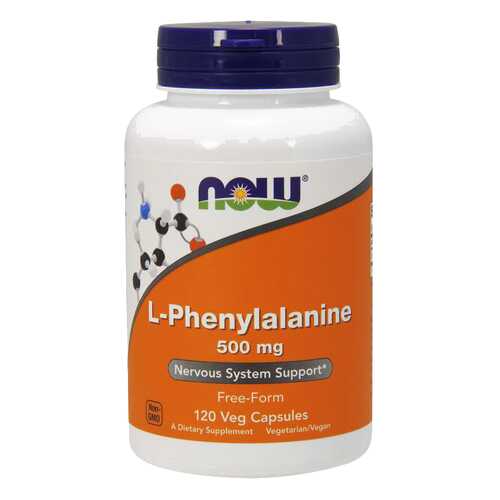 Для нервной системы NOW L-Phenylalanine 500 мг 120 капсул в АСНА