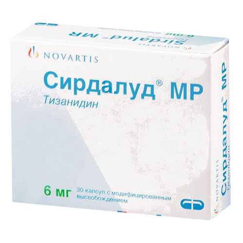 Сирдалуд МР капсулы 6 мг 30 шт. в АСНА