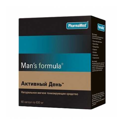 Man's formula PharmaMed активный день 30 капсул в АСНА