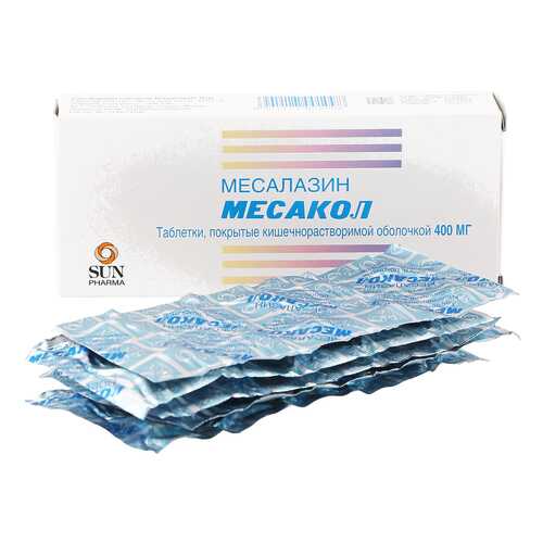 Месакол таблетки кишечнораств. 400 мг 50 шт. в АСНА
