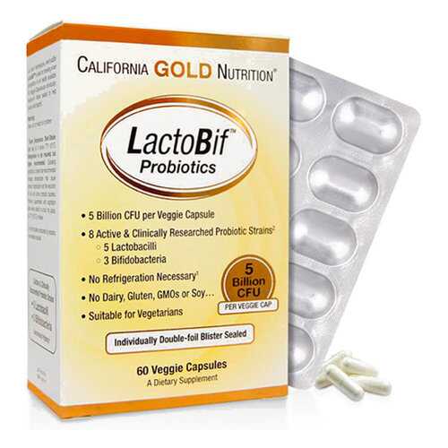 Пробиотик California Gold Nutrition LactoBif Probiotic 30 млрд КОЕ капсулы 60 шт. в АСНА