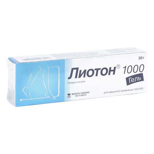 Лиотон 1000 гель 1000 ЕД/г 30 г в АСНА