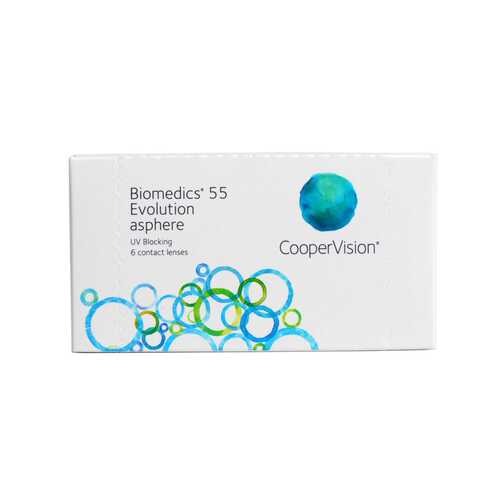 Контактные линзы Biomedics 55 Evolution asphere 6 линз R 8,8 +7,00 в АСНА