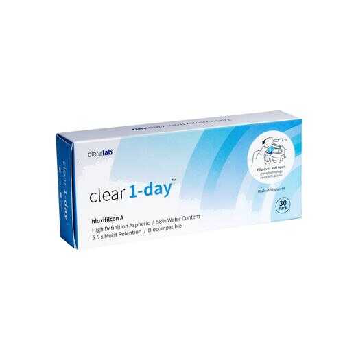 Контактные линзы ClearLab Clear 1-Day 30 линз R 8.7 -02,75 в АСНА