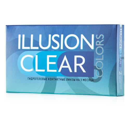 Контактные линзы ILLUSION colors Clear 2 линзы -5.25D прозрачные в АСНА