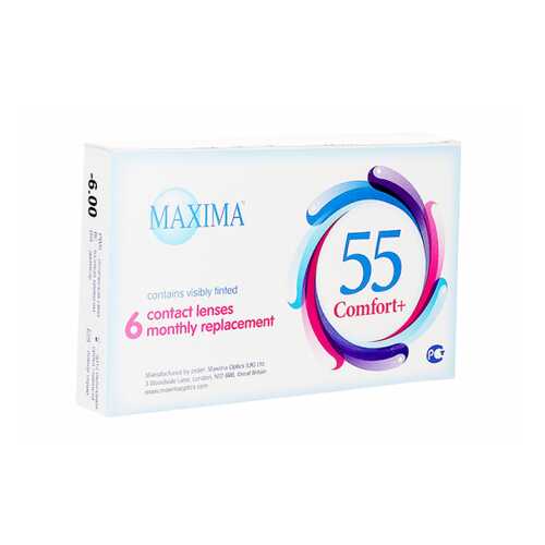 Контактные линзы Maxima 55 Comfort Plus 6 линз R 8,6 -2,25 в АСНА