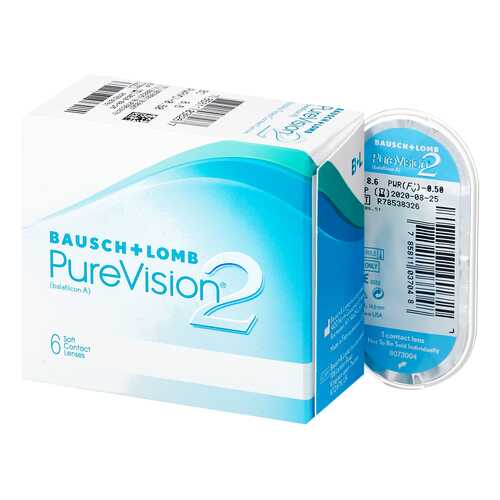 Контактные линзы PureVision 2 6 линз +2,00 в АСНА