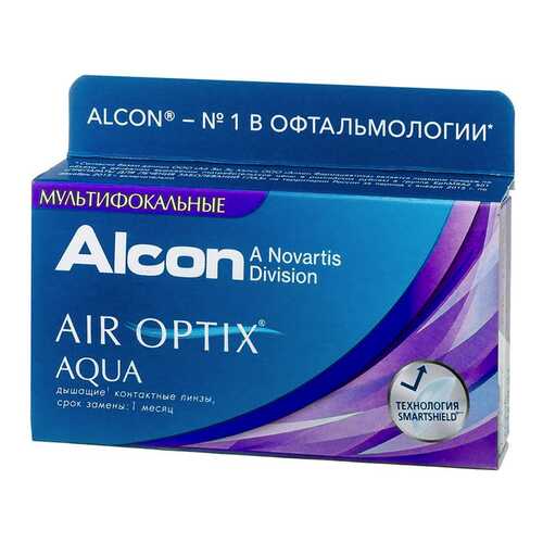 Контактные линзы AirOptix HydraGlyde for Multifocal 3 шт. PWR -5,00, R 8.6, Аддидация=L в АСНА