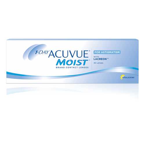 Контактные линзы 1-Day Acuvue Moist for Astigmatism 30 линз +1,25/-1,25/20 в АСНА