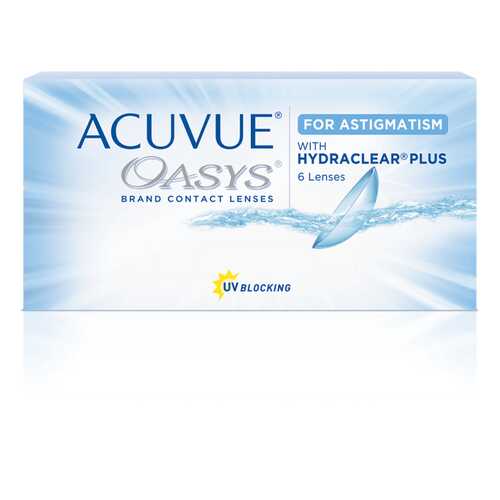 Контактные линзы Acuvue Oasys for Astigmatism with Hydraclear Plus 6 линз -2,50/-0,75/150 в АСНА
