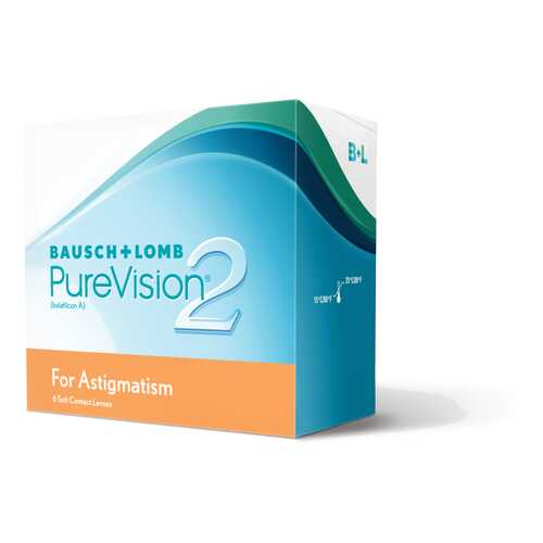 Контактные линзы PureVision 2 for Astigmatism 3 линзы -4,50/-1,25/20 в АСНА