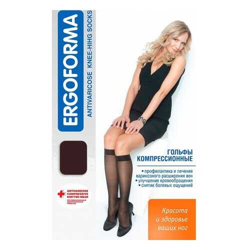 Компрессионные гольфы женские (2 класс, 23-32 мм. рт. ст.), №3, черные Ergoforma в АСНА