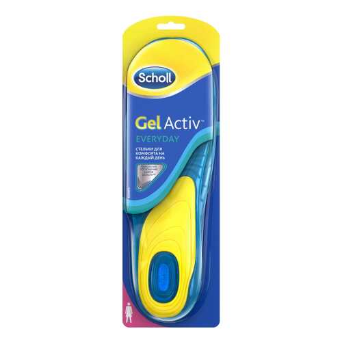Стельки для обуви Scholl gelactiv everyday для женщин р.35-40 в АСНА