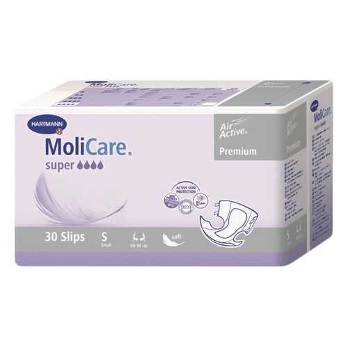 Подгузники для взрослых, S, 30 шт. MoliCare Premium Super в АСНА