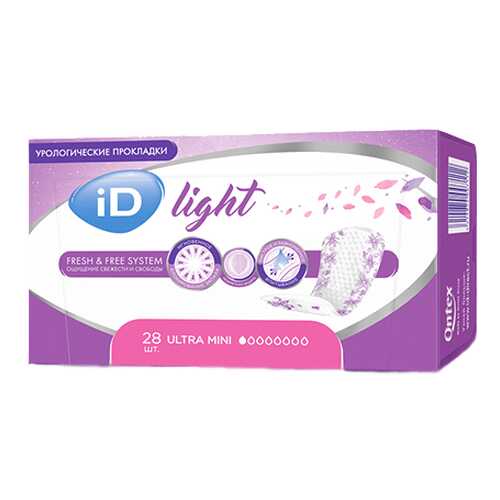 Урологические прокладки iD light mini 28 шт. в АСНА