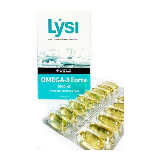 Рыбий жир Lysi Омега-3 форте капсулы 64 шт. в АСНА