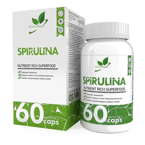Добавка Спирулина NATURALSUPP Spirulina капсулы 60 шт. в АСНА