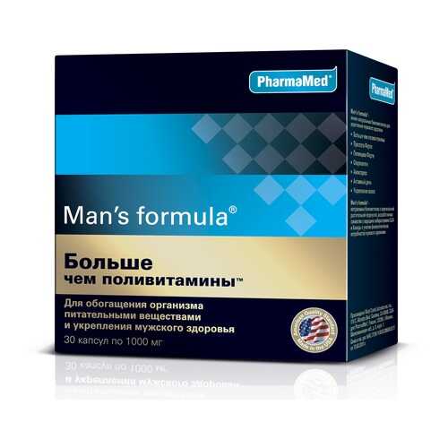 PharmaMed Man's formula Больше чем поливитамины, 30 капс в АСНА
