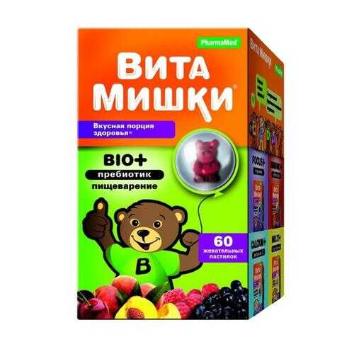 ВитаМишки Био+ Пребиотик паст.жев. 60 шт. в АСНА