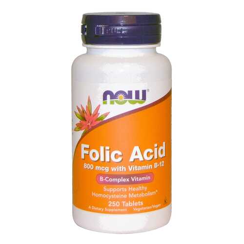 Фолиевая кислота NOW Folic Acid 250 табл. в АСНА