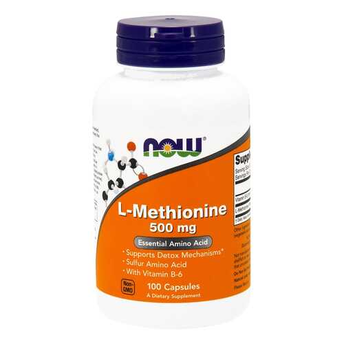 Добавка для здоровья NOW L-Methionine 100 капс. натуральный в АСНА