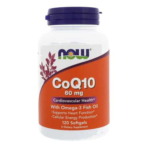 Коэнзим NOW CoQ10 60 mg + Omega-3 120 капс. в АСНА