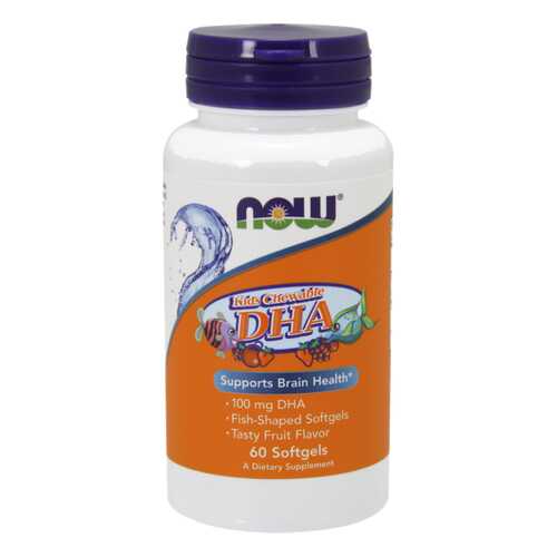 Omega 3 NOW Kid's Chewable Dha 60 капс. в АСНА