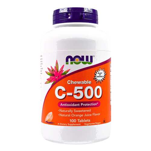 Витамин C NOW C-500 Chewable 100 табл. вишня в АСНА